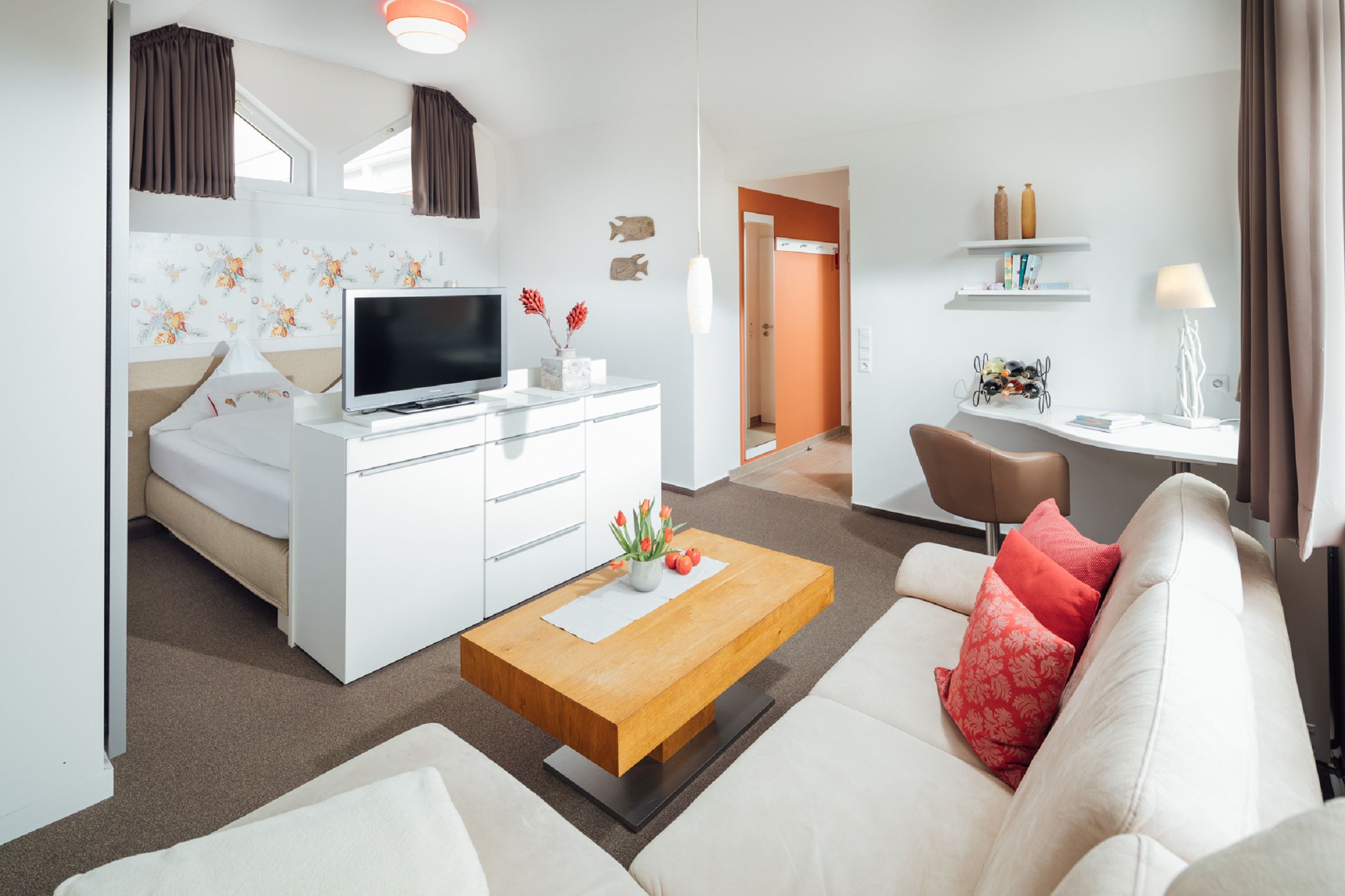 Apartment 10 Wohn-Schlafraum